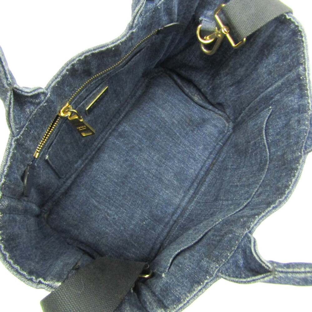 Prada Canapa Convertible Tote Denim #251111P71B - Picture 3 of 9
